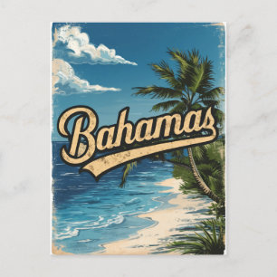 Carte Postale Vintage voyage des Bahamas