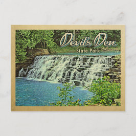 Carte Postale Vintage voyage du parc d'état de Devil's Den