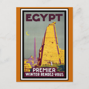 Carte Postale Vintage voyage égyptien