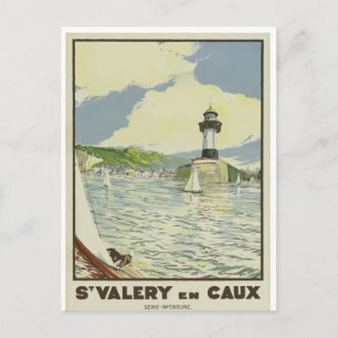 Carte postale Vintage voyage française St Valery e