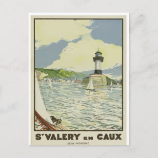 Carte postale Vintage voyage française St Valery e