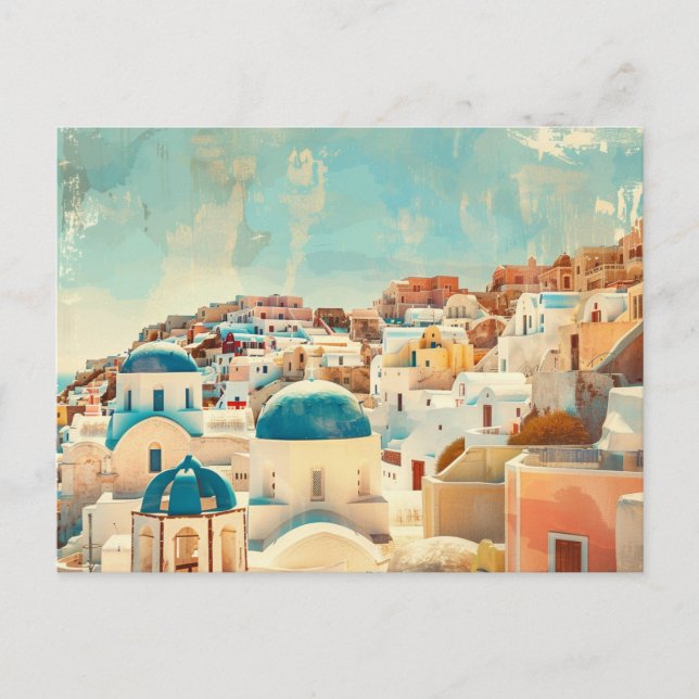 Carte Postale Vintage voyage grec (Devant)