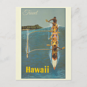 Carte Postale Vintage voyage Hawaii