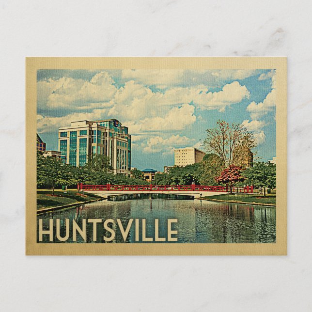 Carte Postale Vintage voyage Huntsville Alabama (Devant)