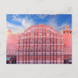 Carte Postale Vintage voyage Jaipur Inde Rajasthan coloré
