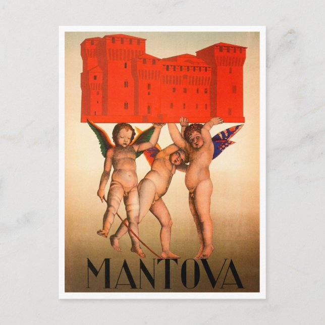 Carte postale Vintage voyage Mantova, Italie (Devant)