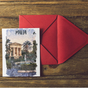 Carte Postale Vintage voyage méditerranéen de Malte