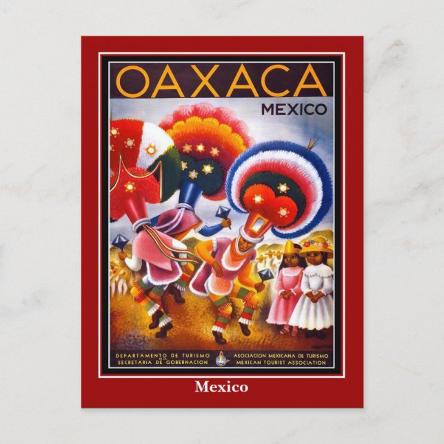 Carte postale Vintage voyage Mexique Oaxaco (Devant)