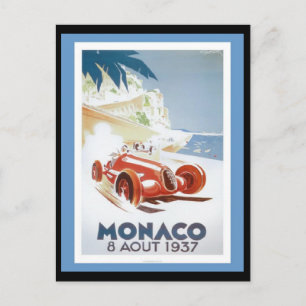 Carte postale Vintage voyage-Monaco