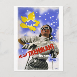 Carte Postale Vintage voyage "Mont Tremblant"