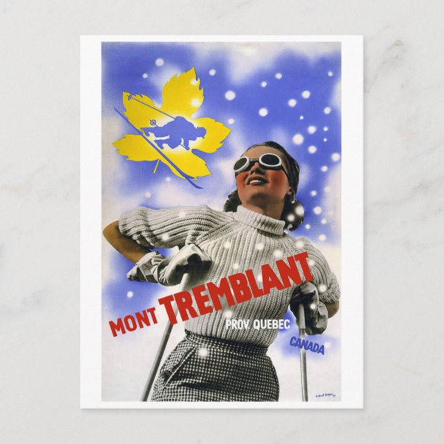 Carte Postale Vintage voyage "Mont Tremblant" (Devant)