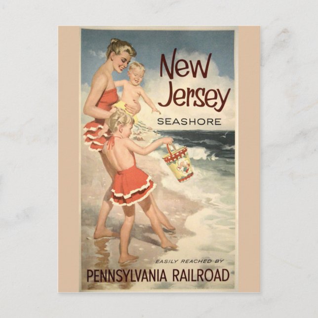 Carte postale Vintage voyage New Jersey (Devant)