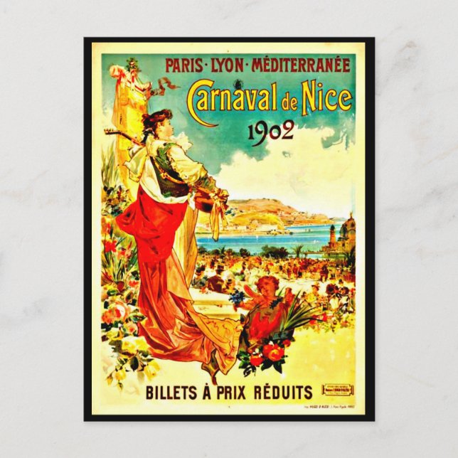 Carte postale Vintage voyage-Nice 2 (Devant)