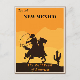 Carte postale Vintage voyage Nouveau-Mexique