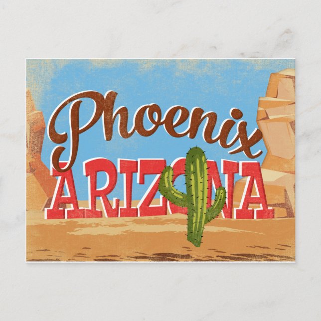 Carte Postale Vintage voyage Phoenix Arizona (Devant)