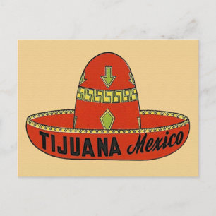 Carte postale Vintage voyage Tijuana Mexique