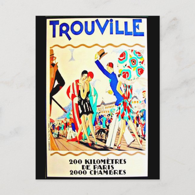 Carte postale Vintage voyage-Trouville (Devant)