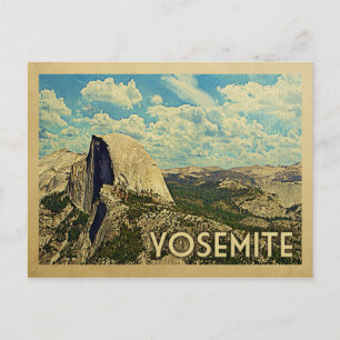 Carte Postale Vintage voyage Yosemite