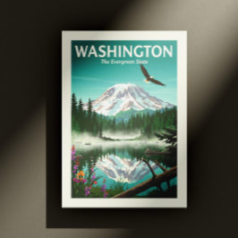 Carte Postale Vintage Washington