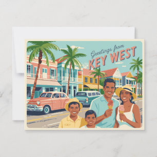 Carte postale vintage West   Salutations de