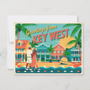 Carte postale vintage West   Salutations de