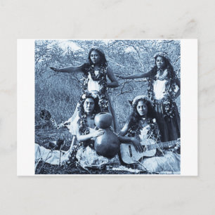 Carte Postale Vintages Hula Girls du territoire d'Hawaii