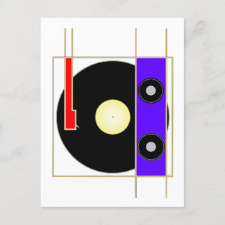 Carte Postale Vinyl Player