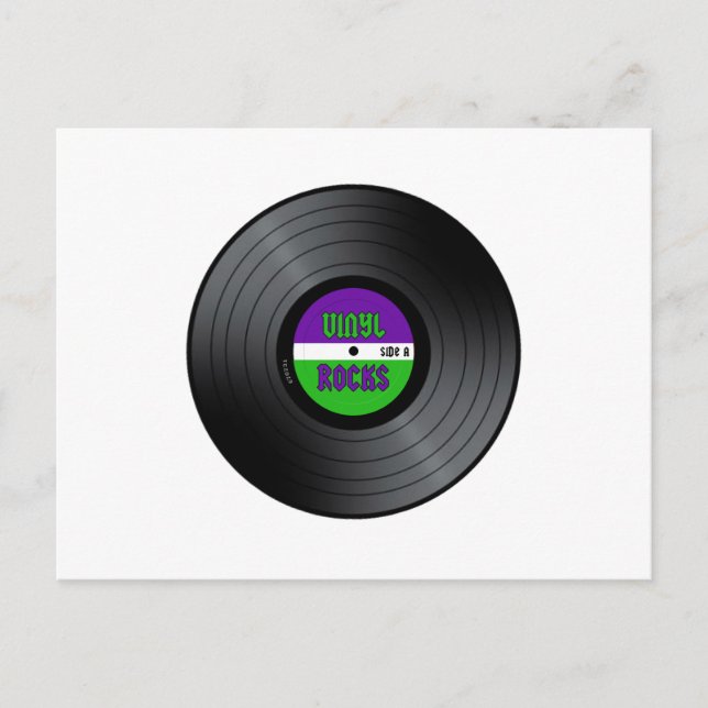 Carte Postale Vinyl Rocks LP (Devant)