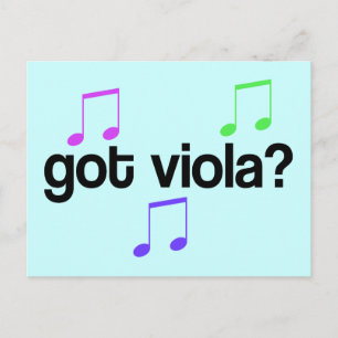 Carte postale Viola Music