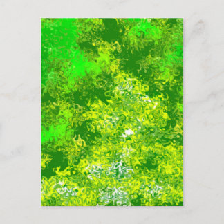 Carte Postale Violent Abstrait vert