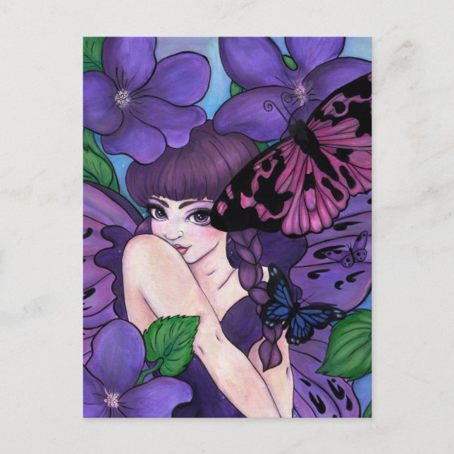 Carte postale "Violet" (Devant)