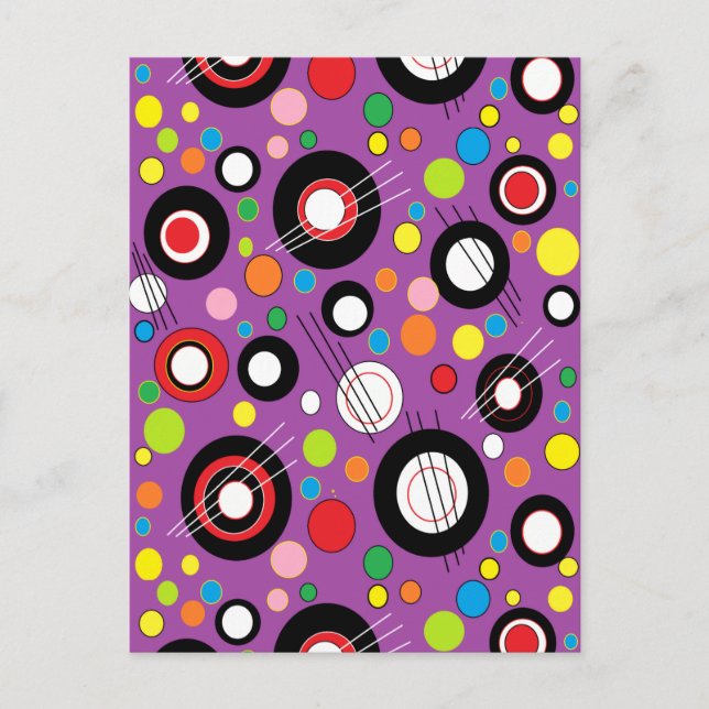 Carte Postale Violet coloré (Devant)