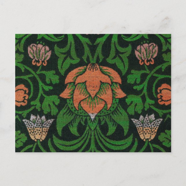 Carte Postale Violet et Columbine, William Morris (Devant)