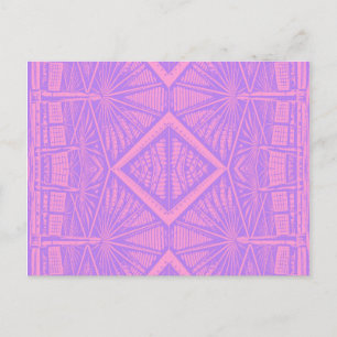 Carte Postale VIOLET LACE - Digital Fractal Art -