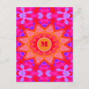 Carte Postale Violet, rose et orange