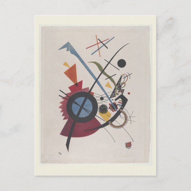 Carte Postale Violett (1923) de Wassily Kandinsky, Art moderne (Devant)