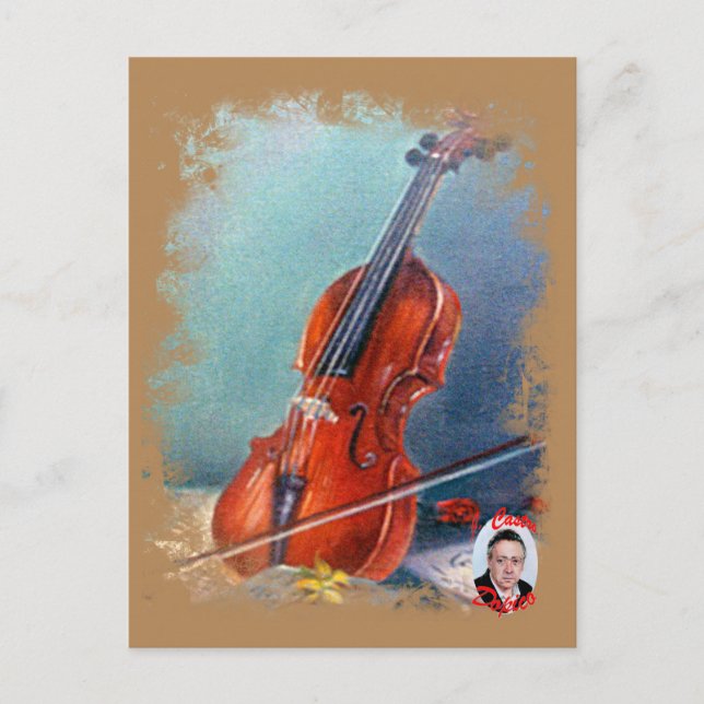 Carte Postale Violin/Violon (Devant)