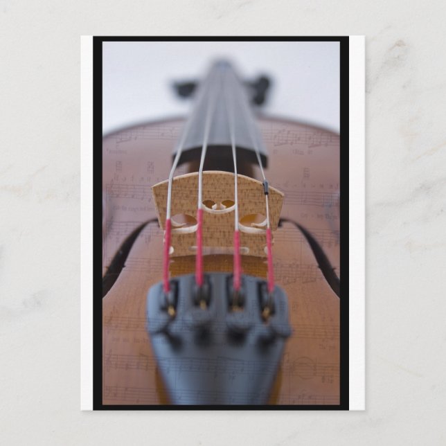Carte Postale Violon (Devant)