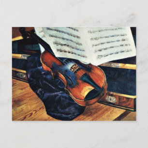 Carte Postale Violon, 1916, tableau de Petrov-Vodkin