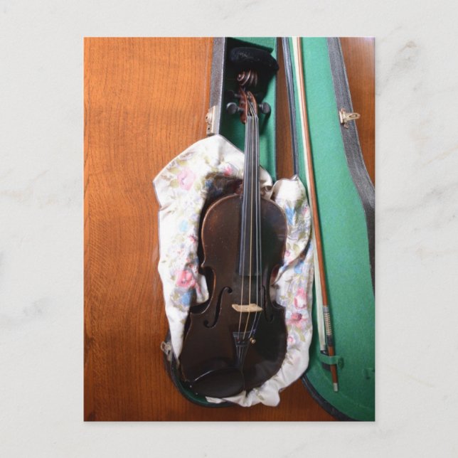 Carte Postale Violon allemand antique (Devant)