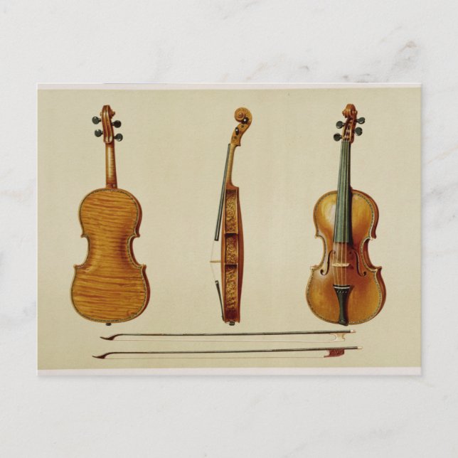 Carte Postale Violon Hellier fabriqué par Antonio Stradivarius ( (Devant)