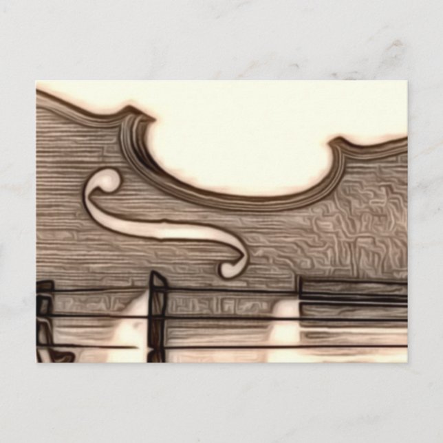 Carte Postale Violon, Viola, Cello ? (Devant)