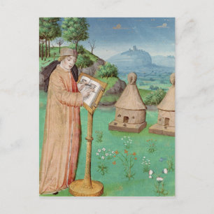 Carte Postale Virgile écrivant la vie des abeilles