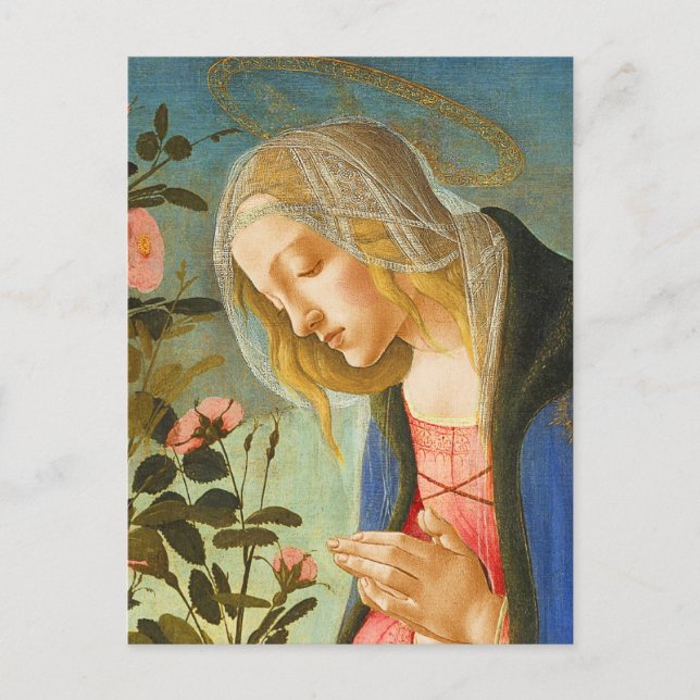 CARTE POSTALE VIRGIN ADORER DORMIR CHRIST ENFANT (Devant)