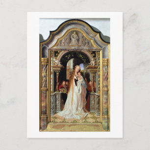 Carte Postale Virgin and Child with Three Angels, panel central