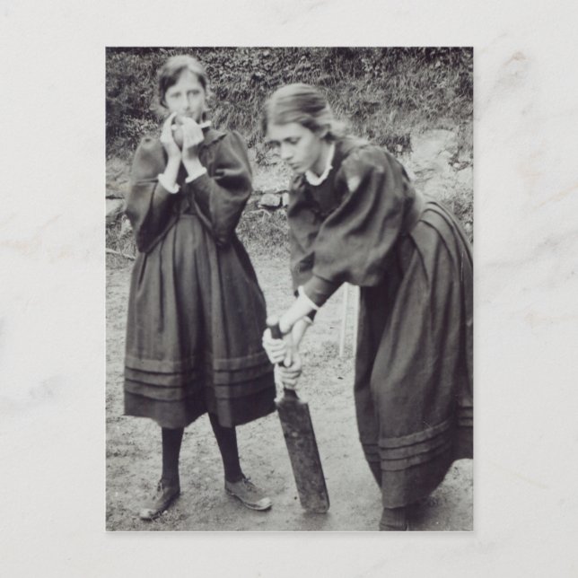 Carte Postale Virginia et Vanessa Stephen, à St. Ives, 1894 (Devant)