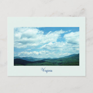 Carte postale Virginia Mountain View