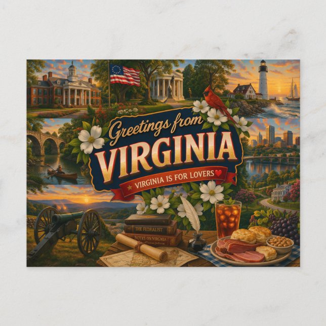 Carte Postale Virginia Postcard (Devant)