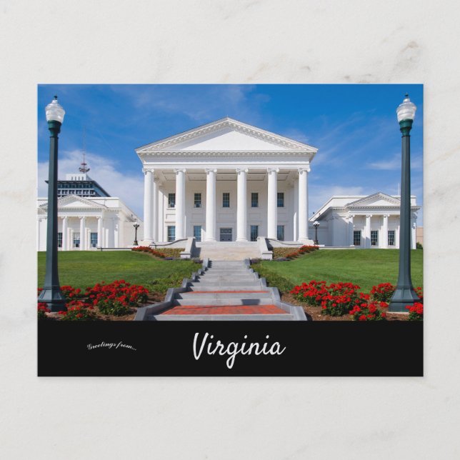 Carte Postale Virginia State Capitol Richmond Virginie (Devant)