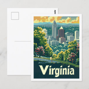 Carte Postale Virginia USA célèbre Travel Place